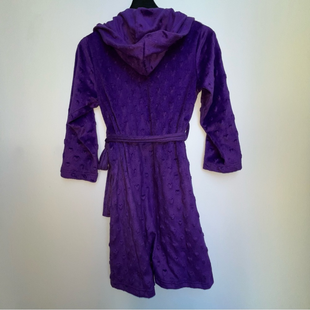 Child Purple Robe with hearts - Picture 3 of 11